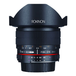 ROKINON Digital Photo HD8M-MFT obiettivo per fotocamera SLR Obiettivo fish-eye ampio Nero