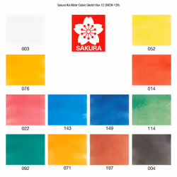 Sakura XNCW-12H pittura ad acqua Multi Palette 12 pz - Vista aggiuntiva 4