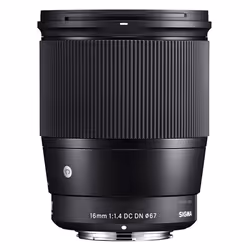 Sigma 16mm F1.4 DC DN | C, Canon RF MILC Grandangolo Nero - Vista aggiuntiva 6