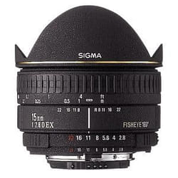 Sigma Fisheye 15mm f/2.8 EX DG Diagonal Fisheye for Canon EOS Nero