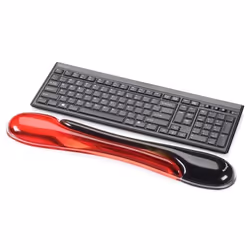 Kensington K62398AM poggiapolso Gel Nero, Rosso