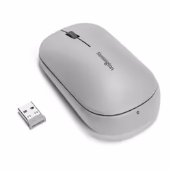 Kensington Mouse wireless doppio SureTrack™ - Grigio, Ambidestro, RF senza fili + Bluetooth, 2400 DPI, Grigio