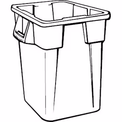Rubbermaid BRUTE 3526 106 L Quadrato Polietilene a bassa densità lineare (LLDPE) Grigio - Vista aggiuntiva 6