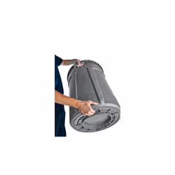 Rubbermaid FG264360GRAY cestino per rifiuti Rotondo Plastica Grigio - Vista aggiuntiva 5