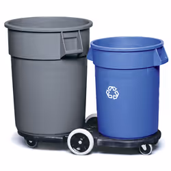 Rubbermaid Brute 2632-73 121,1 L Rotondo Polietilene Blu - Vista aggiuntiva 2