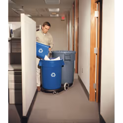 Rubbermaid Brute 2632-73 121,1 L Rotondo Polietilene Blu - Vista aggiuntiva 4
