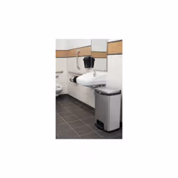 Rubbermaid 1901992 bidone per la spazzatura 49 L Rettangolare Metallo, Plastica Nero, Grigio - Vista aggiuntiva 6