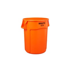Rubbermaid BRUTE Rotondo Resina Arancione