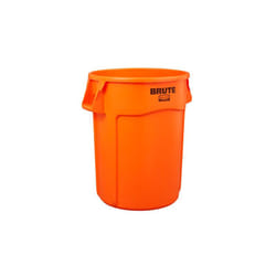 Rubbermaid BRUTE Rotondo Resina Arancione