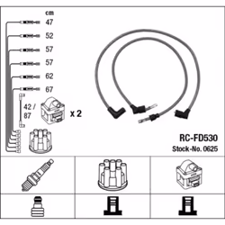 Set di cavi d'accensione NGK 0625