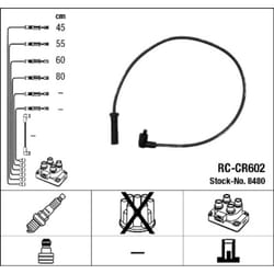Set di cavi d'accensione NGK 8480