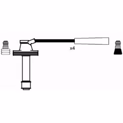 Set di cavi d'accensione NGK 8492