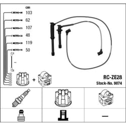 Set di cavi d'accensione NGK 9874