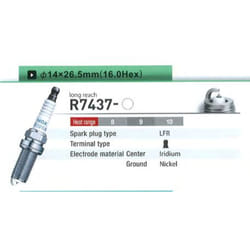 Candela di accensione NGK R7437-9 4