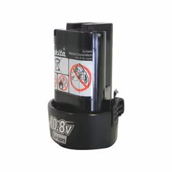 Makita BL1013, Batteria, Ioni di Litio, 1,3 Ah, 10,8 V, Nero, 0,8 h