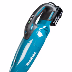 Makita DCL284FZ scopa elettrica Aspirapolvere a bastone 2 in 1 Batteria Secco Tessuto Senza sacchetto Nero, Turchese - Vista aggiuntiva 8