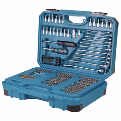 Makita E-17980, Blu, Metallico, 231 strumenti