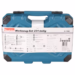 Makita E-17980 set di strumenti meccanici 231 strumenti - Vista aggiuntiva 7