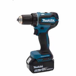 Makita DDF485RTJ3, Trapano con impugnatura a pistola, Senza chiave, Nero, Blu, 1,3 cm, 1900 Giri/min, 3,8 cm