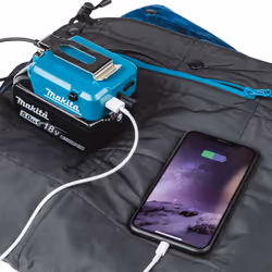 Makita DCB200A scaldaletto Coperta elettrica Nero Poliestere - Vista aggiuntiva 8
