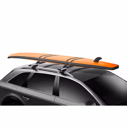 Thule 845000, Cuscinetti per tavole da surf sul portapacchi, Nero, WingBar Evo, Fits Thule ProBar Evo, 80 mm, 80 mm, 510 mm
