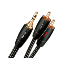 AudioQuest 1m Tower 3.5mm - 2xRCA cavo audio Nero