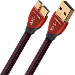 AudioQuest 0.75m Cinnamon Micro-USB 3.0, 0,75 m, USB A, Micro-USB B, USB 3.2 Gen 1 (3.1 Gen 1), Maschio/Maschio, Nero