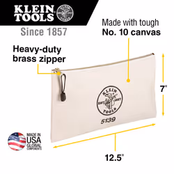 Klein Tools KL-5139 valigetta porta attrezzi Custodia a sacchetto Naturale