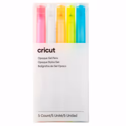 Cricut 2009849, 5 pz, Blu, Arancione, Rosa, Bianco, Giallo, Multicolore, Esagonale, 1 mm