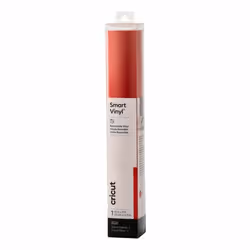 Cricut Smart Vinyl Removable, Rotolo di vinile termosaldabile per transfer, Rosso, Monocromatico, Lucido, 330 mm, 900 mm
