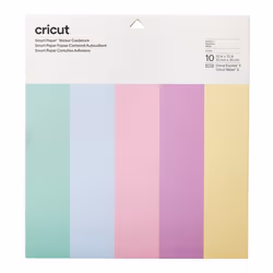 Cricut Sticker Cardstock, Pastels, Multicolore