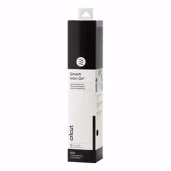 Cricut Smart Iron-On, Rotolo di vinile termosaldabile per transfer, Nero, Monocromatico, Glitter, 330 mm, 2700 mm