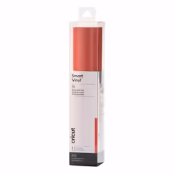 Cricut Smart Vinyl Removable, Rotolo di vinile termosaldabile per transfer, Rosso, Monocromatico, Lucido, 330 mm, 3700 mm
