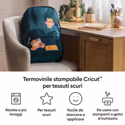 Cricut Termovinile stampabile ™ per tessuti scuri - formato A4 (3 pz.) - Vista aggiuntiva 3