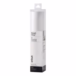 Cricut Smart Vinyl Removable, Rotolo di vinile termosaldabile per transfer, Bianco, Monocromatico, 330 mm, 3700 mm