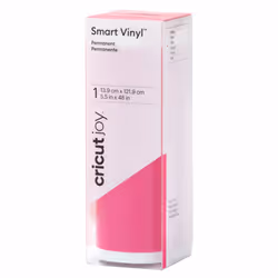 Cricut Smart Vinyl, Rotolo di vinile termosaldabile per transfer, Rosa, Monocromatico, Opaco, Cricut Joy, 1219 mm