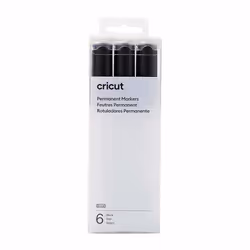 Cricut 2008877, Nero, Extra grassetto, 2,5 mm, 6 pz