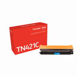 Everyday Toner ™ di Ciano compatibile con Brother TN-421C, Capacità standard, 1800 pagine, Ciano, 1 pz