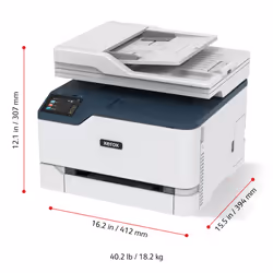 Xerox C235 A4 22 ppm Copia/Stampa/Scansione/Fax wireless PS3 PCL5e/6 ADF 2 vassoi Totale 251 fogli - Vista aggiuntiva 6