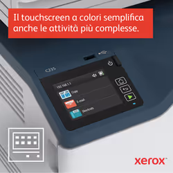 Xerox C235 A4 22 ppm Copia/Stampa/Scansione/Fax wireless PS3 PCL5e/6 ADF 2 vassoi Totale 251 fogli - Vista aggiuntiva 7