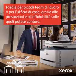 Xerox C235 A4 22 ppm Copia/Stampa/Scansione/Fax wireless PS3 PCL5e/6 ADF 2 vassoi Totale 251 fogli - Vista aggiuntiva 8