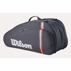 Wilson WR8037301001 Borsa per racchette da tennis Nero Poliestere riciclato, Poliestere - Vista aggiuntiva 2