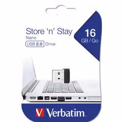 Verbatim Store 'n' Stay NANO - Memoria USB da 16 GB - Nero - Vista aggiuntiva 8