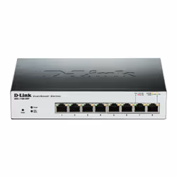 D-Link DGS-1100-08P, Gestito, L2, Gigabit Ethernet (10/100/1000), Supporto Power over Ethernet (PoE)