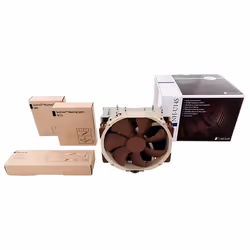 Noctua NH-U14S sistema di raffreddamento per computer Processore Refrigeratore 12 cm Marrone, Acciaio inox - Vista aggiuntiva 4