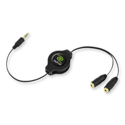 ReTrak EUCABLESPLIT cavo audio 1 m 3.5mm Nero
