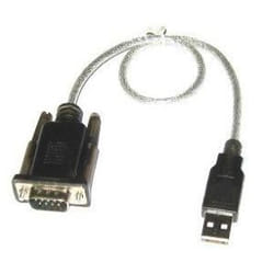 Sabrent 0.3m DB-9/RS-232 Adapter cavo seriale Nero 0,3 m USB tipo A