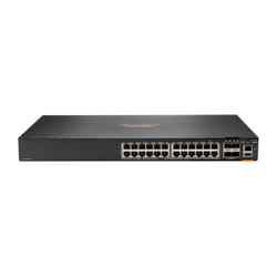 HPE Aruba Networking Aruba 6200F 24G 4SFP+ Gestito L3 Gigabit Ethernet (10/100/1000) 1U Nero