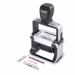 Trodat 5460 Autoinchiostrante Timbro testo/data Acciaio - Vista aggiuntiva 8