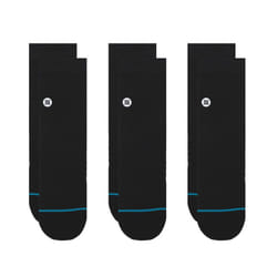Stance Icon Quarter 3 Pack Calzini per squadra Nero 3 paio/a